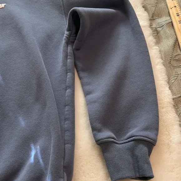 White Fox Boutique Vol 3 Oversized Hoodie slate blue S/M - Picture 3 of 8